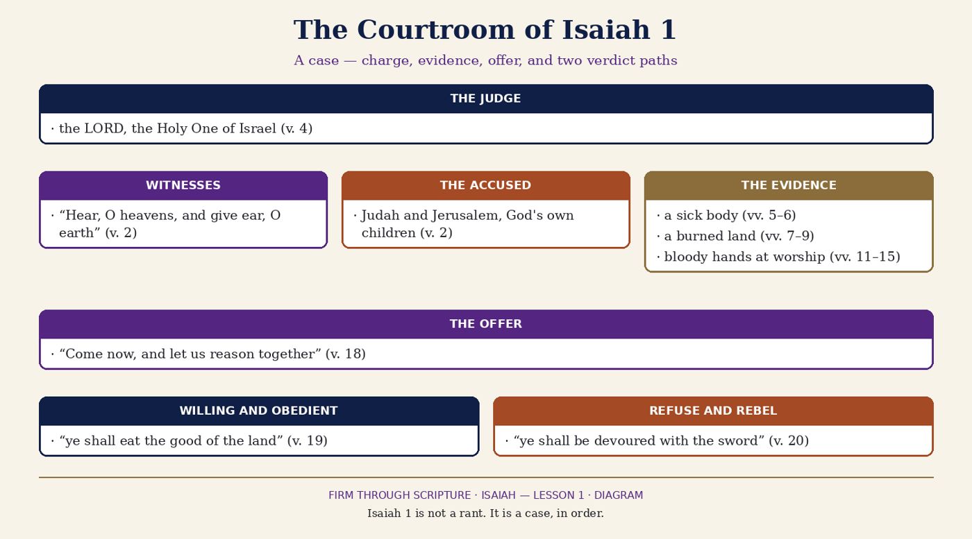The Courtroom of Isaiah 1.