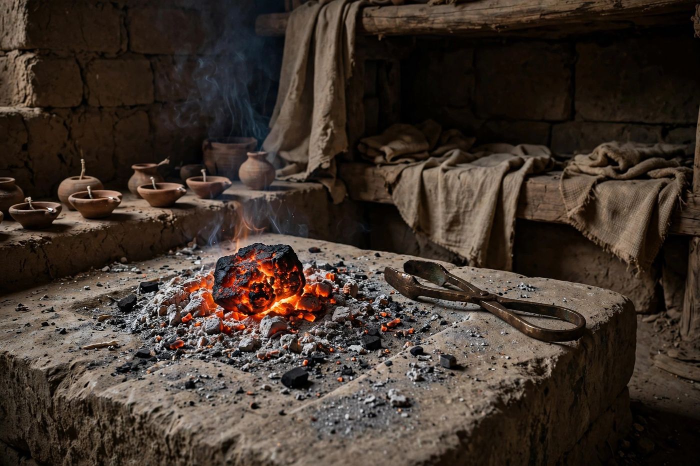 "A live coal, taken with the tongs from off the altar. Cleansing came from the place of sacrifice — and it came to Isaiah before God asked h