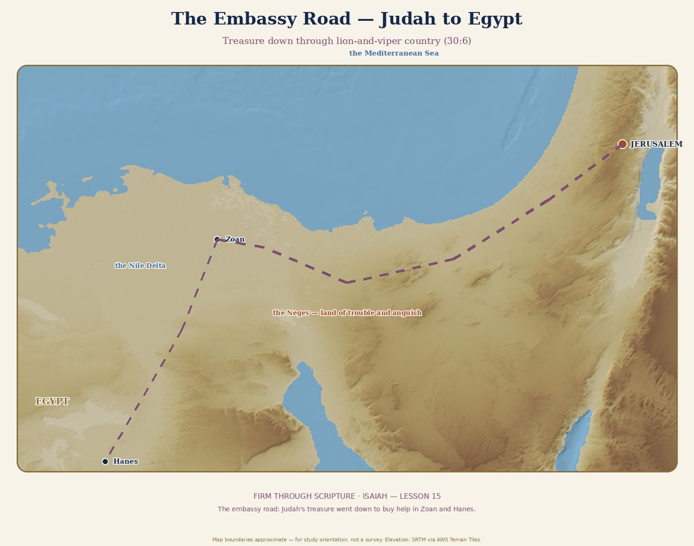 The Embassy Road — Judah to Egypt.