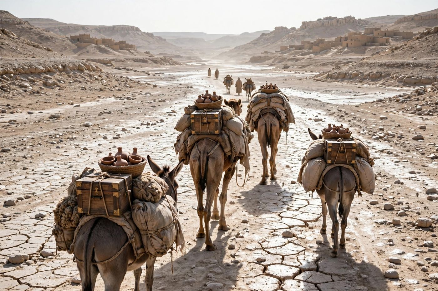 "The burden of the beasts of the south — riches carried through trouble and anguish to a people that shall not profit them (30:6). (Created