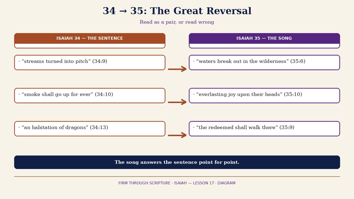 34 → 35: The Great Reversal.