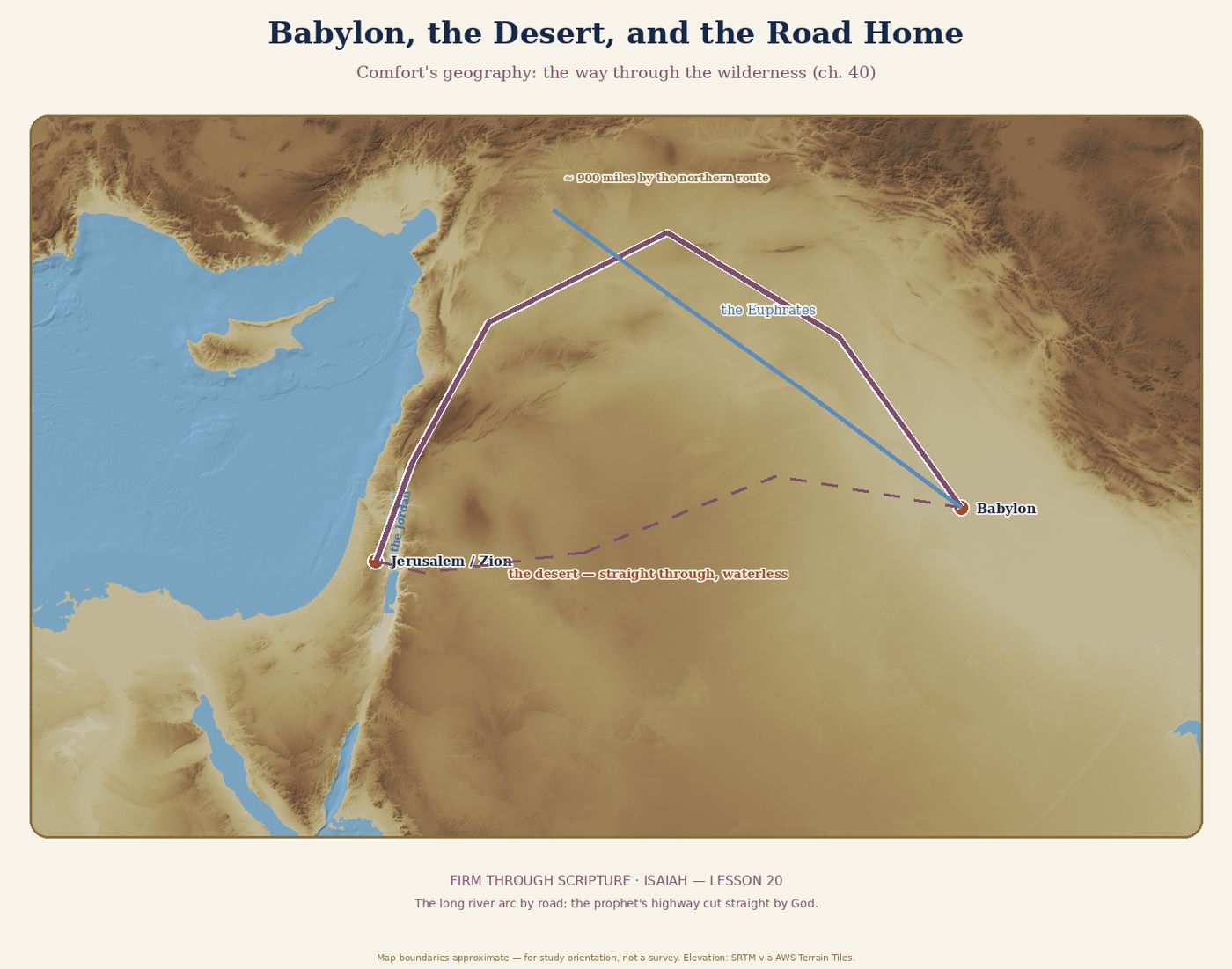 Babylon, the Desert, and the Road Home.