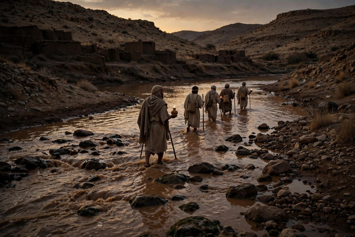 "When thou passest through the waters, I will be with thee — not around the waters. Through them, with a Guide already in the stream. (Creat