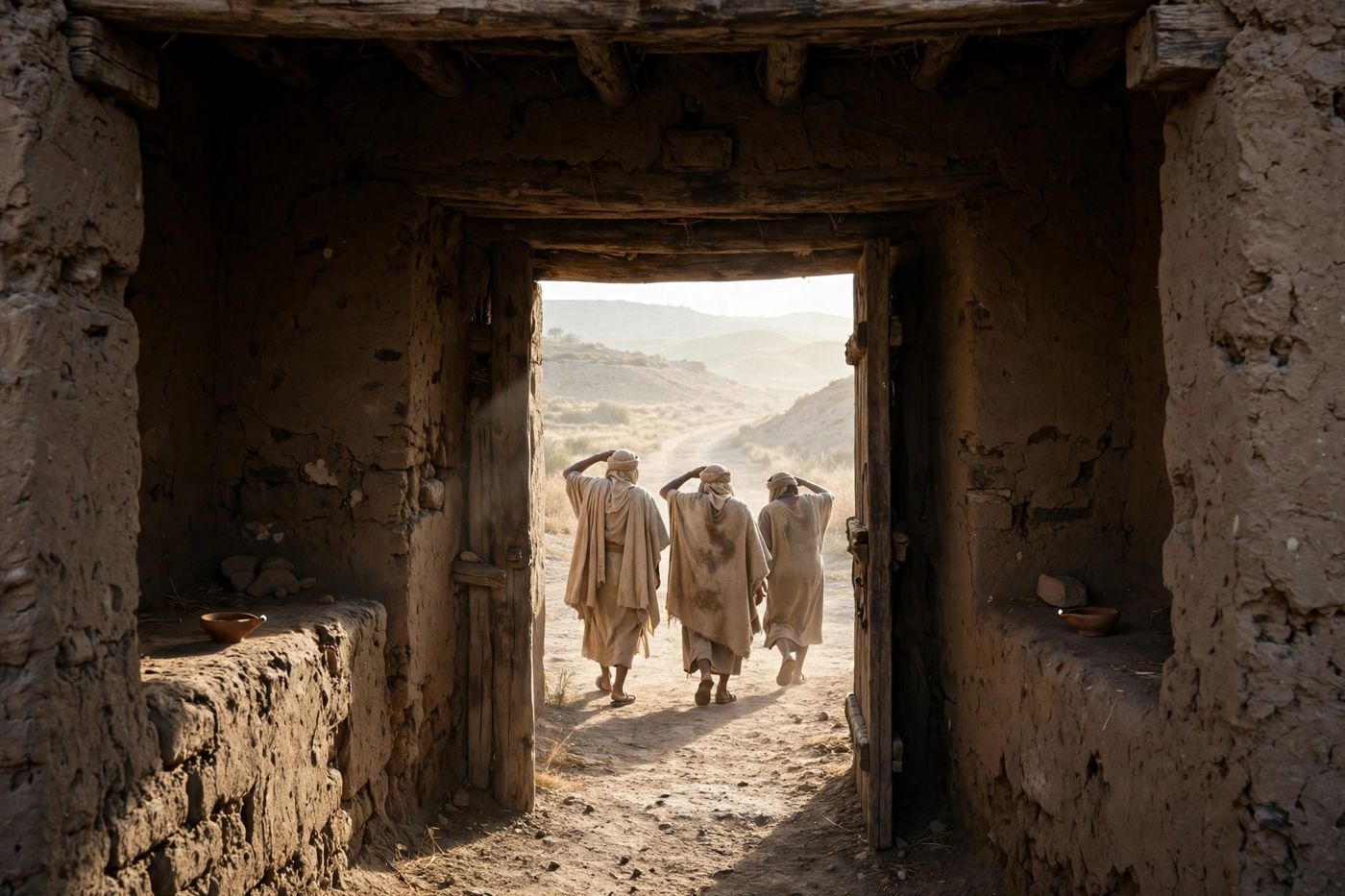 "Go forth — show yourselves. Release in this passage is an announcement to walk out of, not a tunnel to dig. (Created image.)"