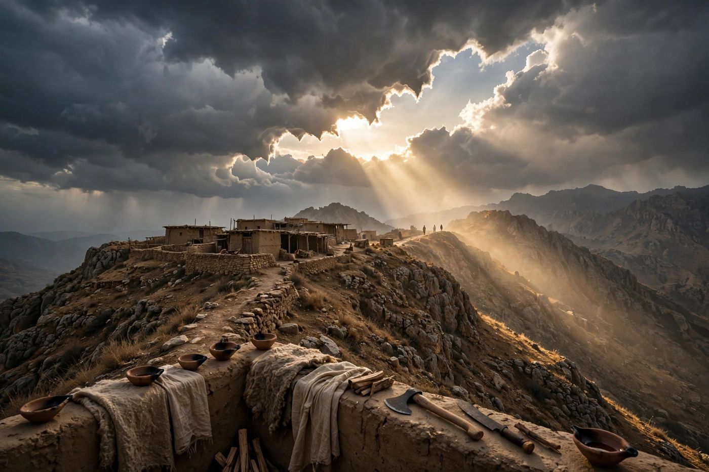 "'Oh that thou wouldest rend the heavens, that thou wouldest come down, that the mountains might flow down at thy presence.' (Created image.